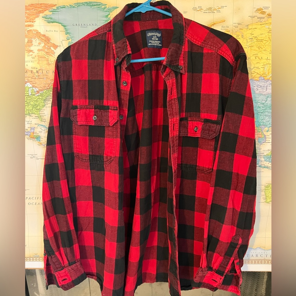 Men’s Lightly Worn Faded Glory Flannel Size L
